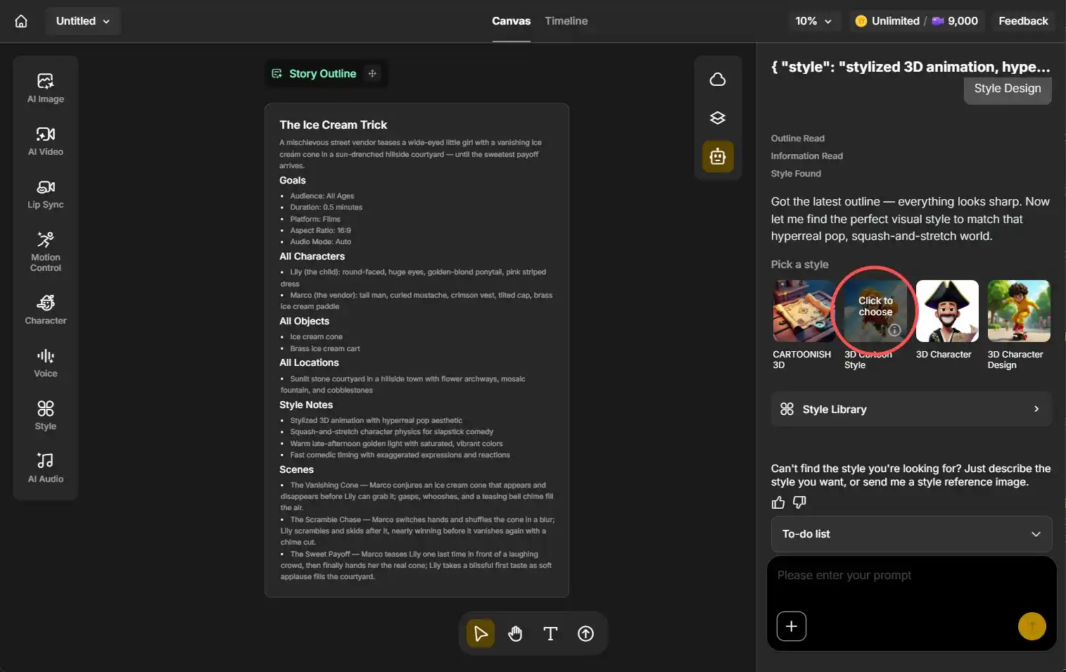 step 3 of using Anijam AI