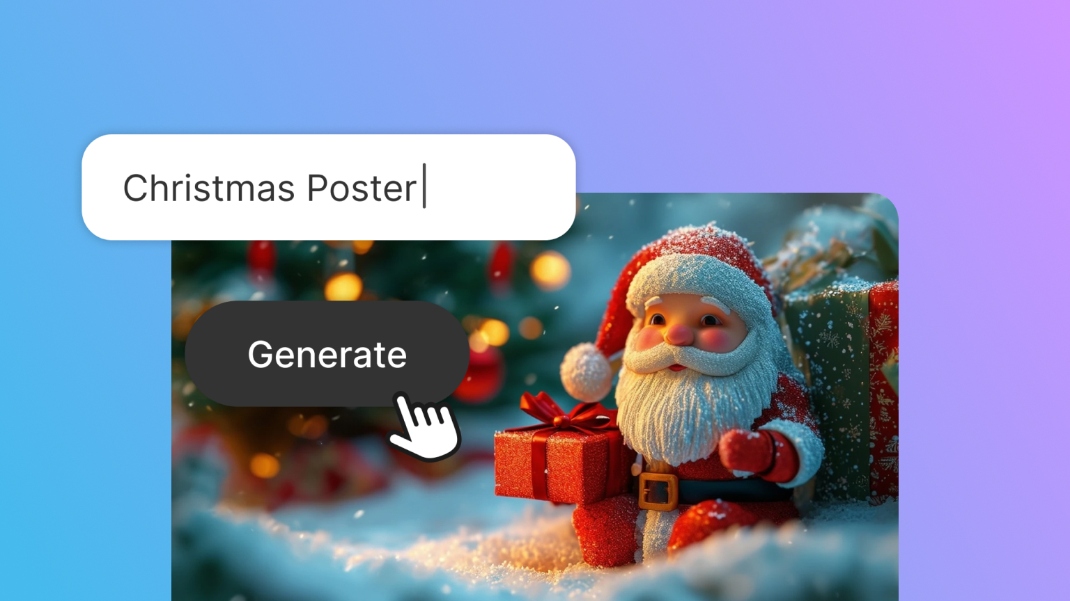 Creating a Stunning Christmas Poster with AI