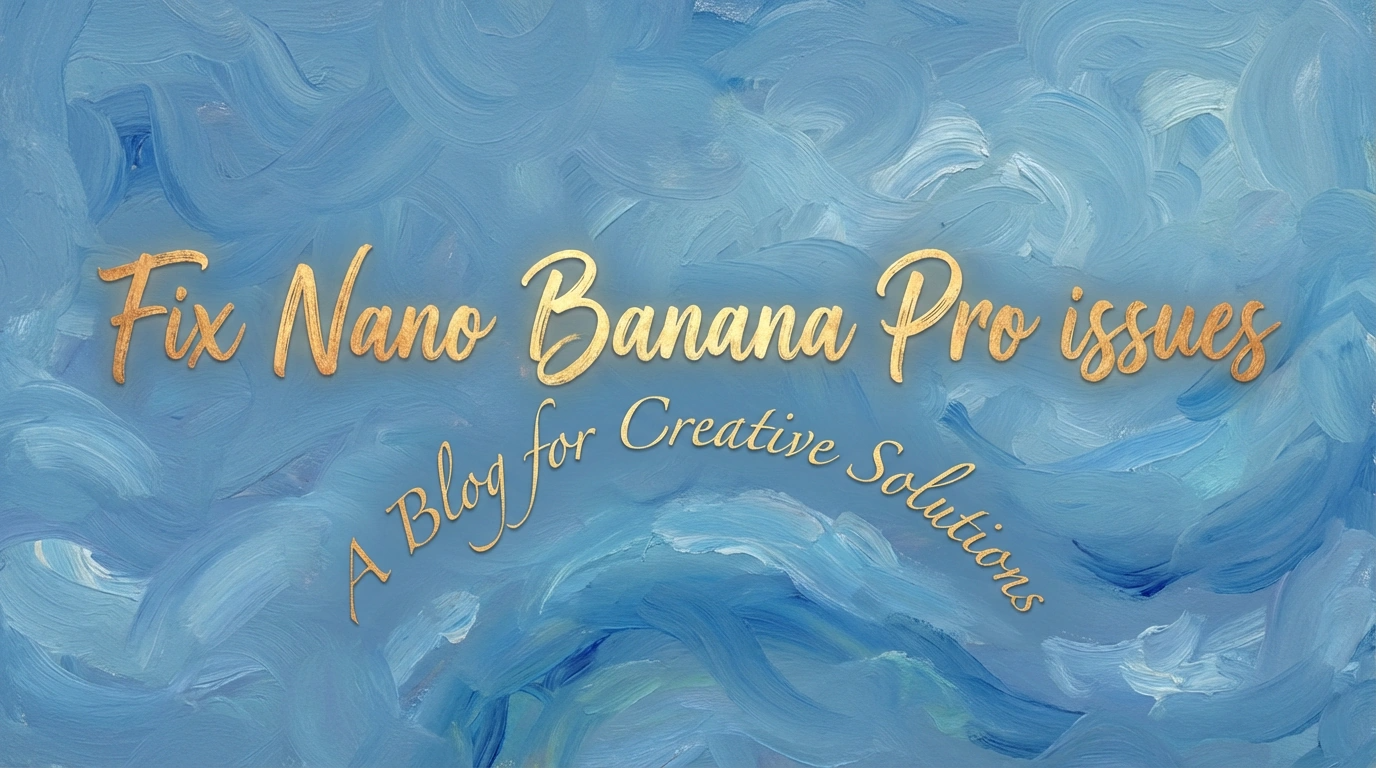 Fix 3 Common Nano Banana Pro Issues [11 Solutions]