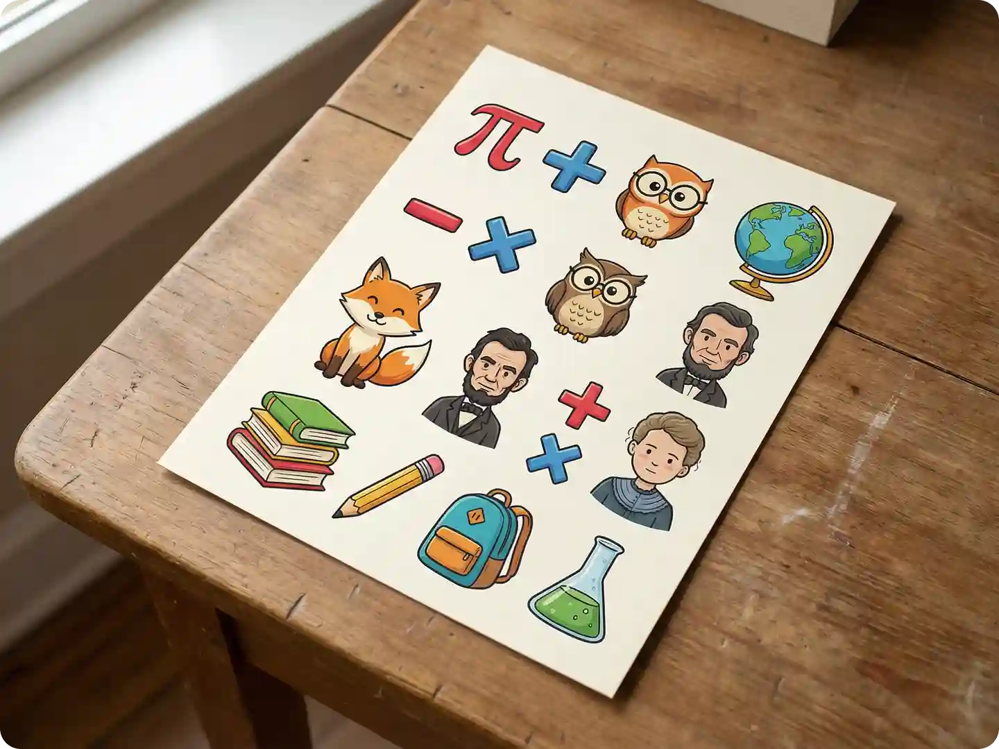 AI clipart for educational materials