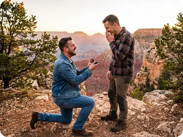 Romantic AI couple portrait