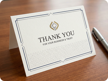 Fully Custom Thank You Cards