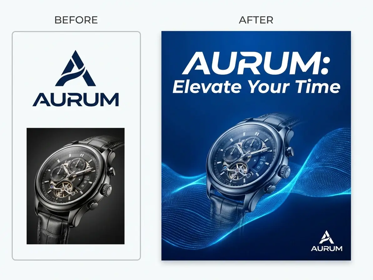 Merge Two Photos for Business Promotion