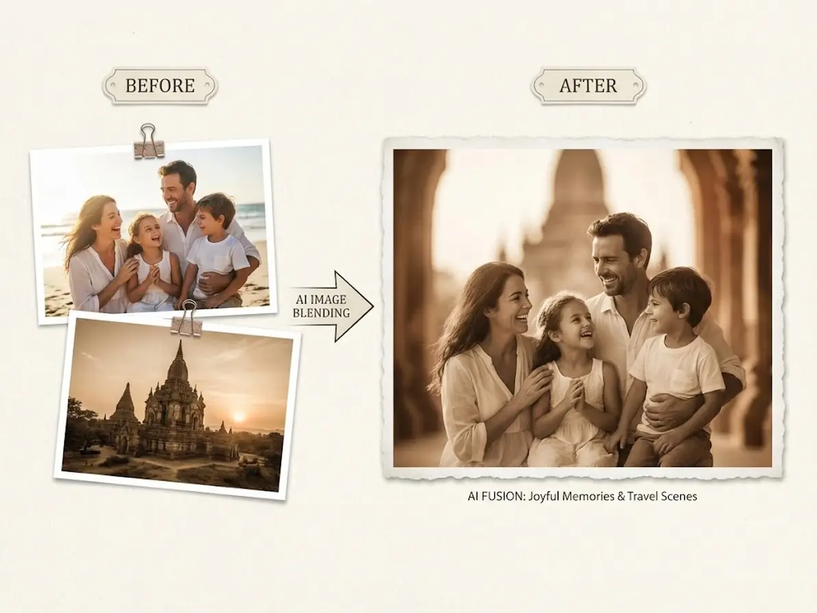 Combine Photos with Memories