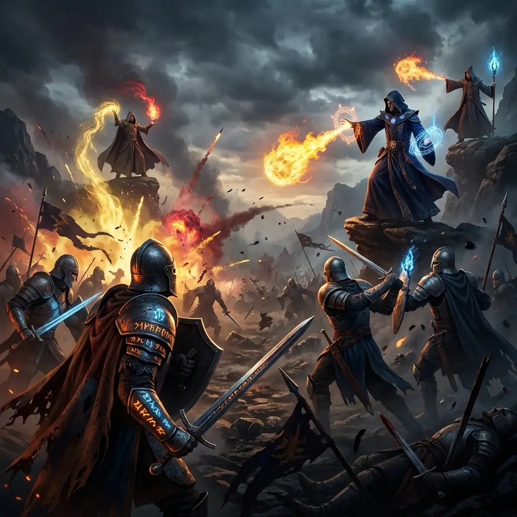 Fantasy Battle Scene