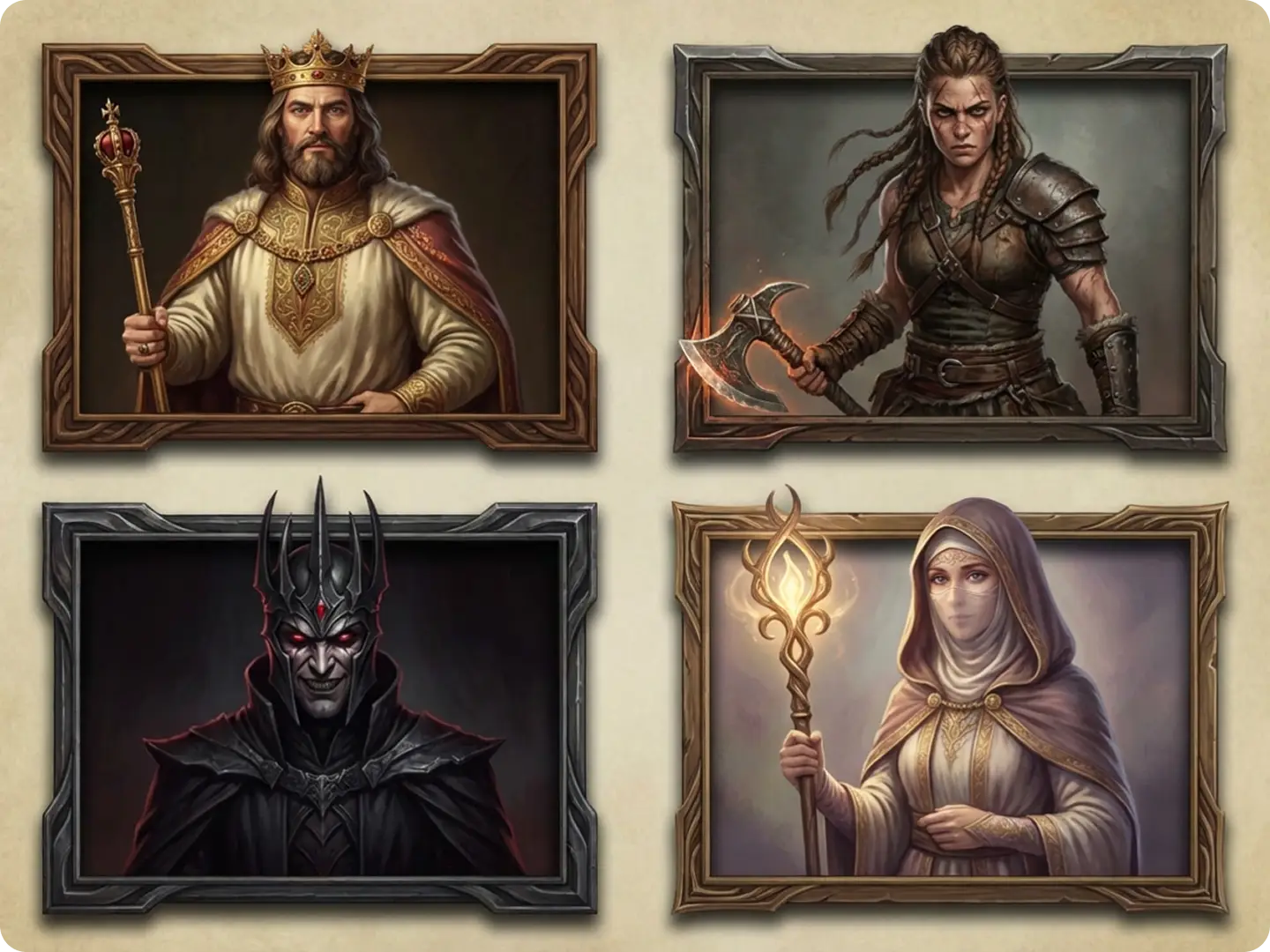 Fantasy character portraits