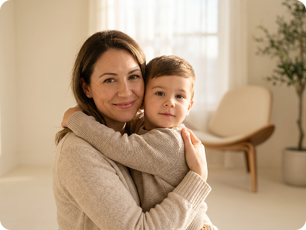 Print-Ready Mother’s Embrace